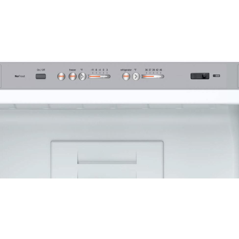 Bosch 24-inch, 10 cu.ft. Counter-Depth Bottom Freezer Refrigerator with LED Lighting B10CB81NVW