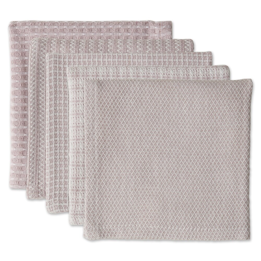 DII Asst Vintage Red Dishcloth (Set of 5)