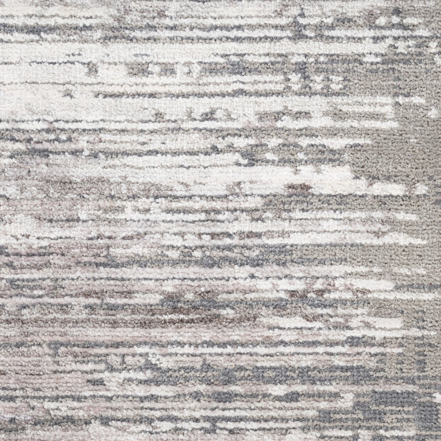 Abstract Hues Grey White Modern Rug