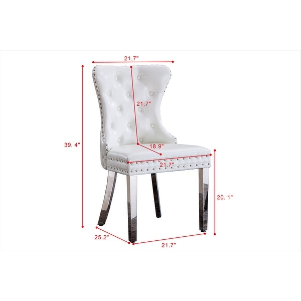 Modern Velvet Dining Chairs Set of 2