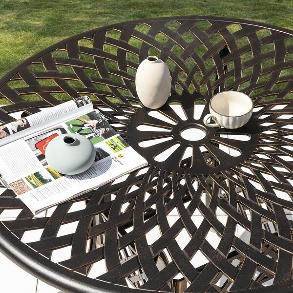 42'' Outdoor Round Cast Aluminum Dining Table