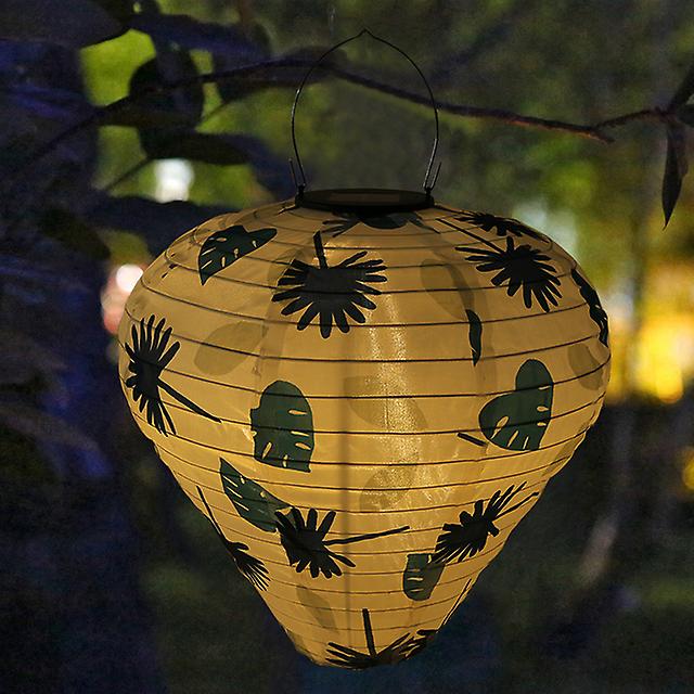 Solar Decorative Lanterns Outdoor Nylon Lanterns With Hook Waterproof Solar Light With Built-in Battery Holiday Decoration