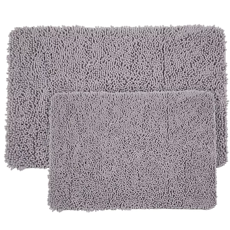 Portsmouth Home 2-piece Memory Foam Shag Bath Mat