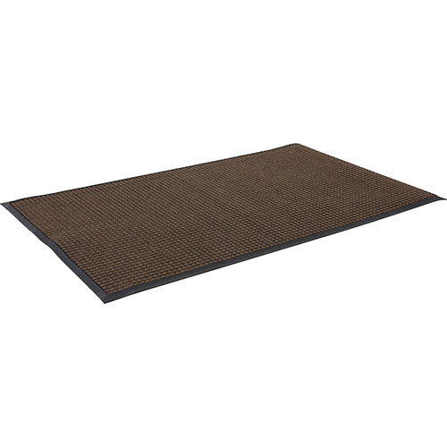 Genuine Joe Waterguard Floor Mat | 3' x 10'， Brown | GJO59461