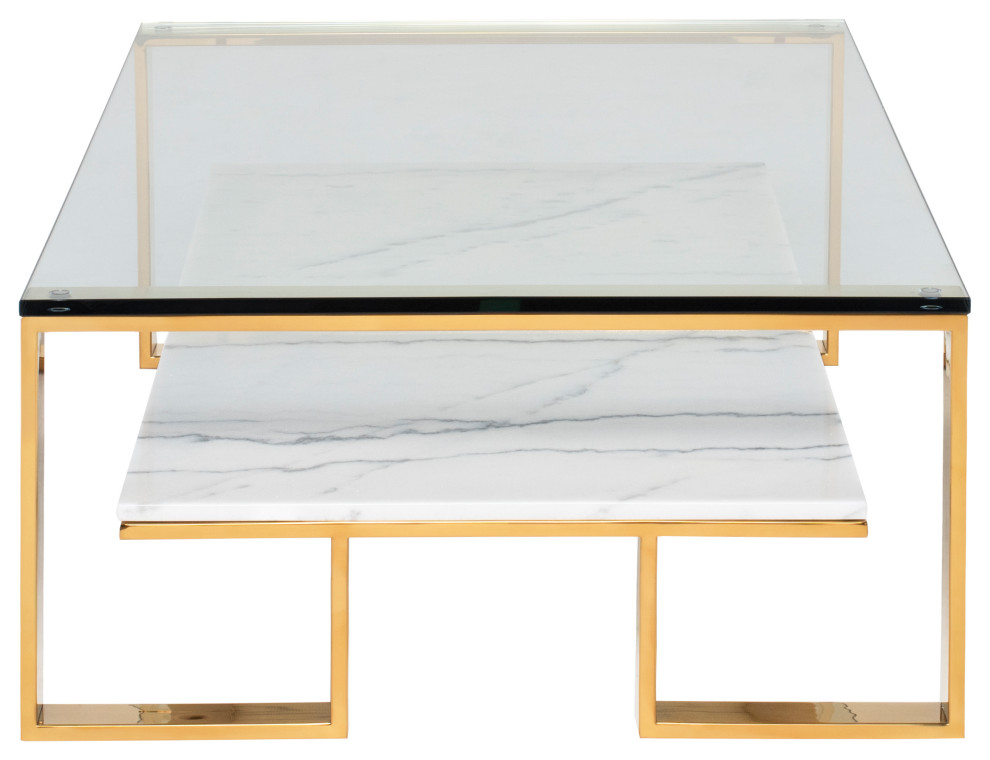 Tierra Coffee Table  White   Coffee Tables   by Nuevo  Houzz