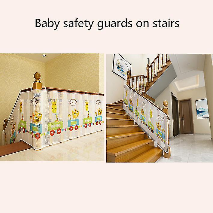 Home Stair Protection Net， Balcony Safety Rope Net， Printed Child Safety Net