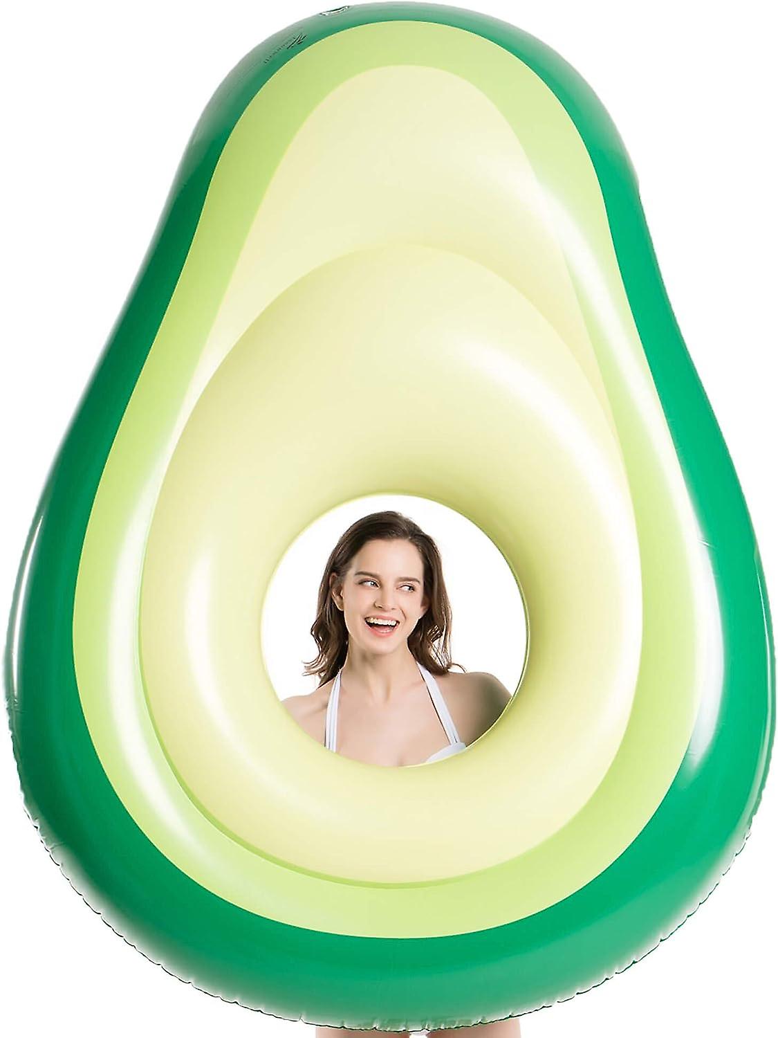 Inflatable Avocado Pool Float Floatie With Ball Water Fun Large Blow Up Summer Beach Swimming Floaty Party Toys Lounge Raft For Kids Adults