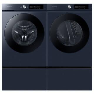  Bespoke 7.5 cu. ft. Large Capacity Vented Electric Dryer in Brushed Navy with Super Speed Dry and AI Smart Dial DVE46BB6700D