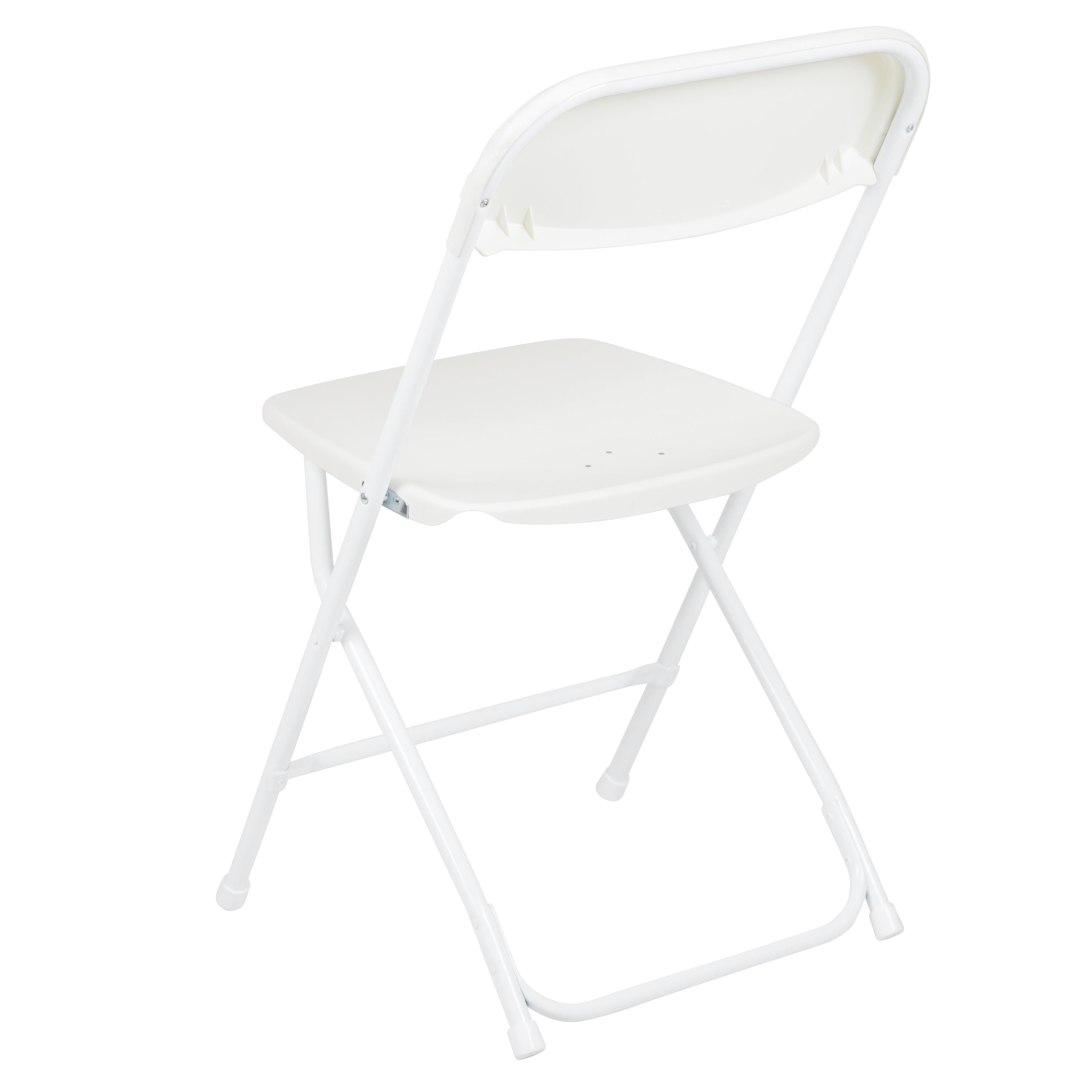 Flash Furniture Hercules™ Series Plastic Folding Chair - White - 10 Pack 650LB Weight Capacity Comfortable Event Chair-Lightweight Folding Chair