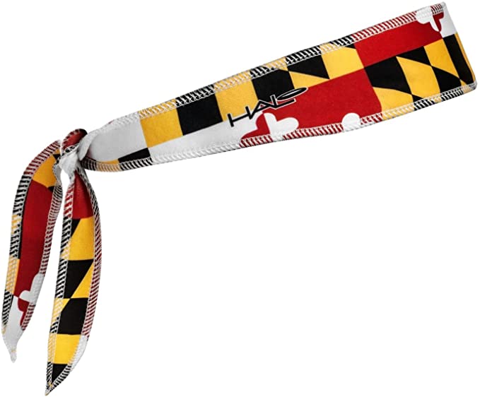 Halo I Tie Headband - Maryland Flag