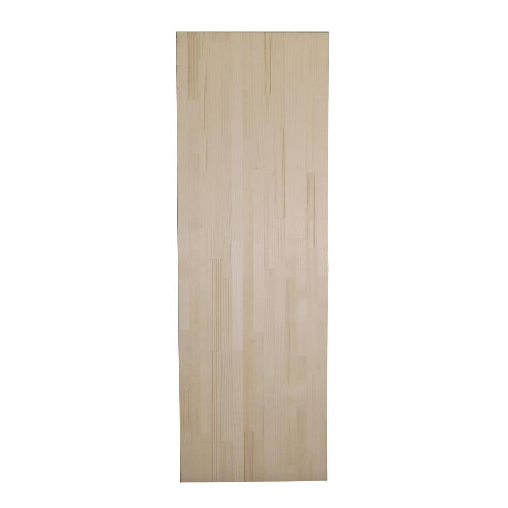 58 in. x 12 in. x 6 ft. Natural Wood Shelving Board White Spruce RichM703Wood033