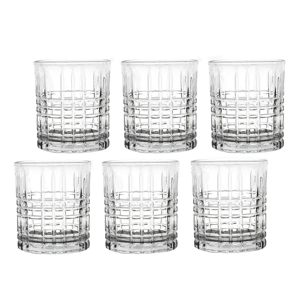 Lorren Home Trends 11 OZ Double Old Fashion Glass  Set of 6