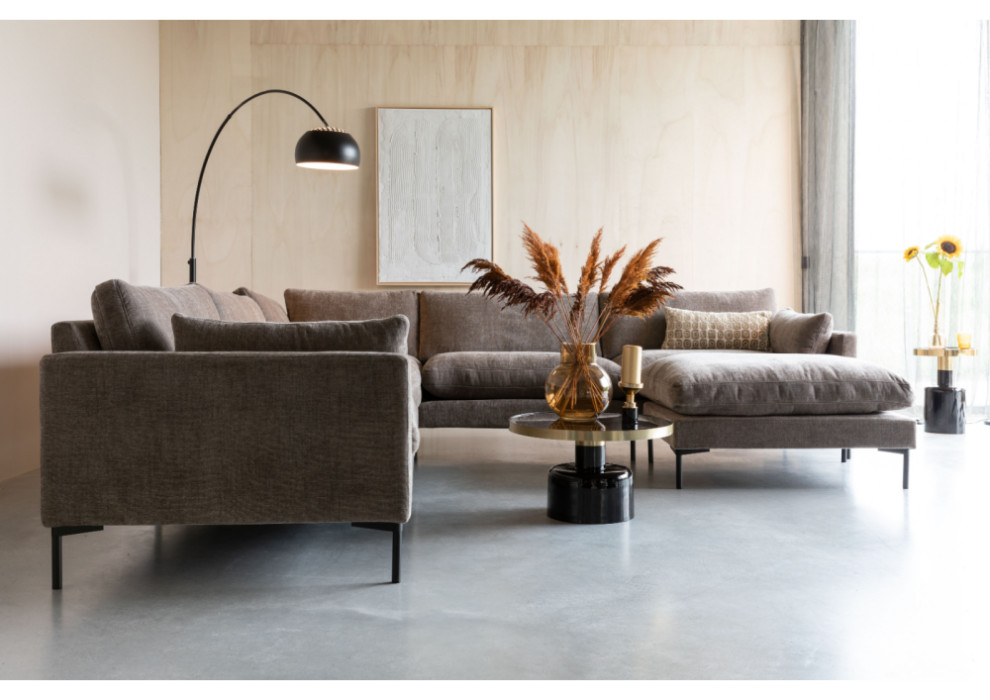 Minimalist Upholstered Hocker  Zuiver Summer   Midcentury   Footstools And Ottomans   by Oroa   Distinctive Furniture  Houzz