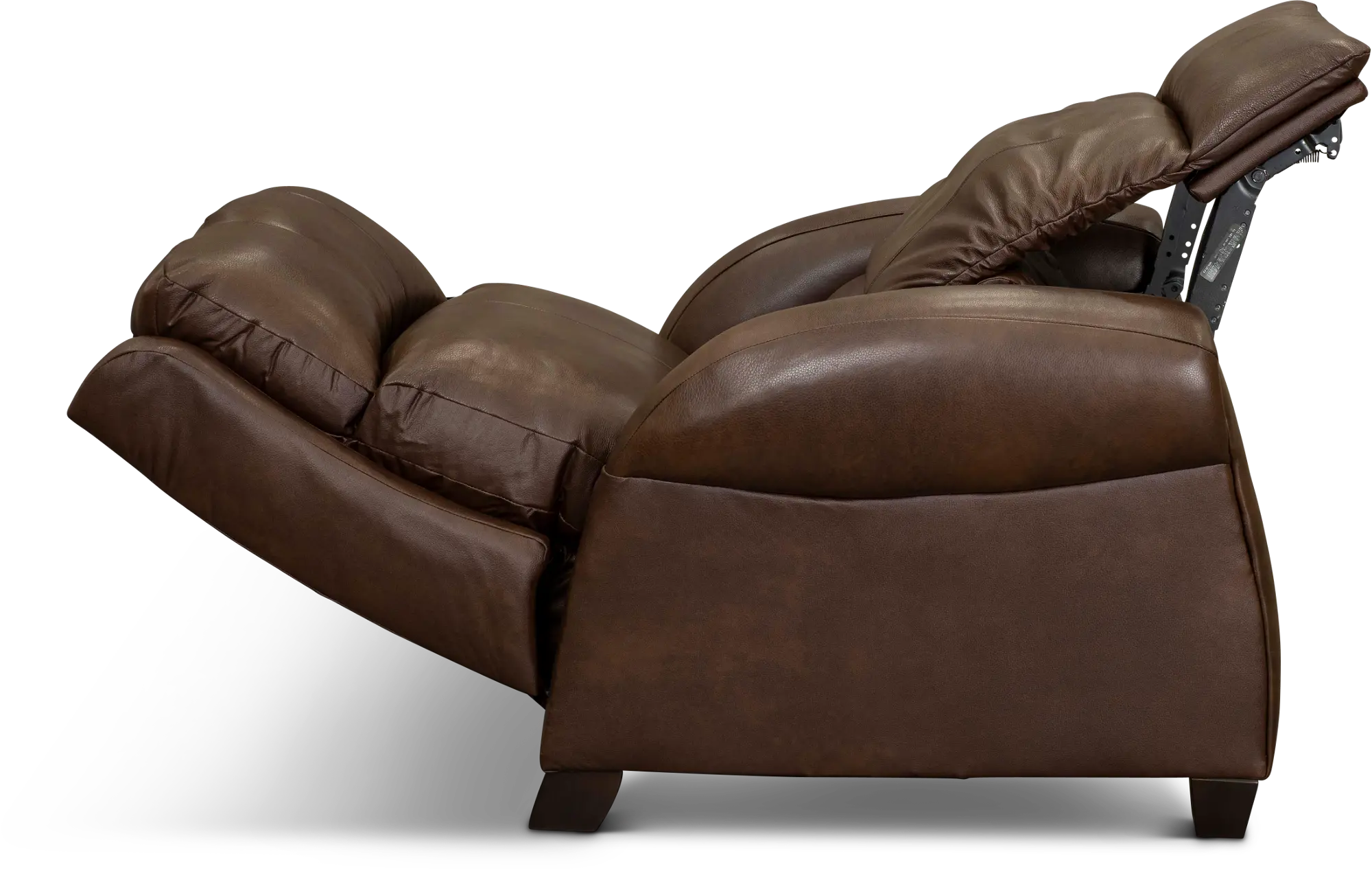 Saturn Brown Leather-Match Zero Gravity Power Recliner