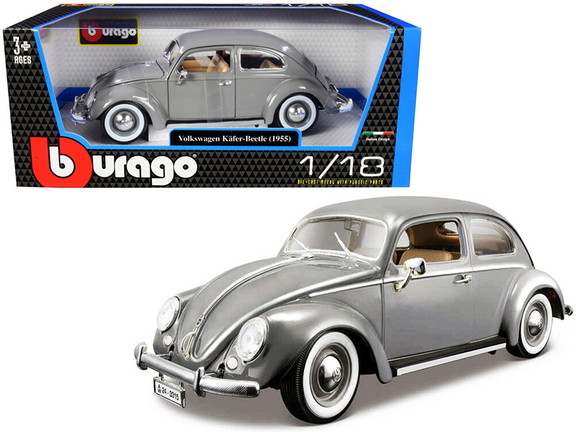 Bburago 1955 Volkswagen Beetle Kafer Beige 1/18 Di...