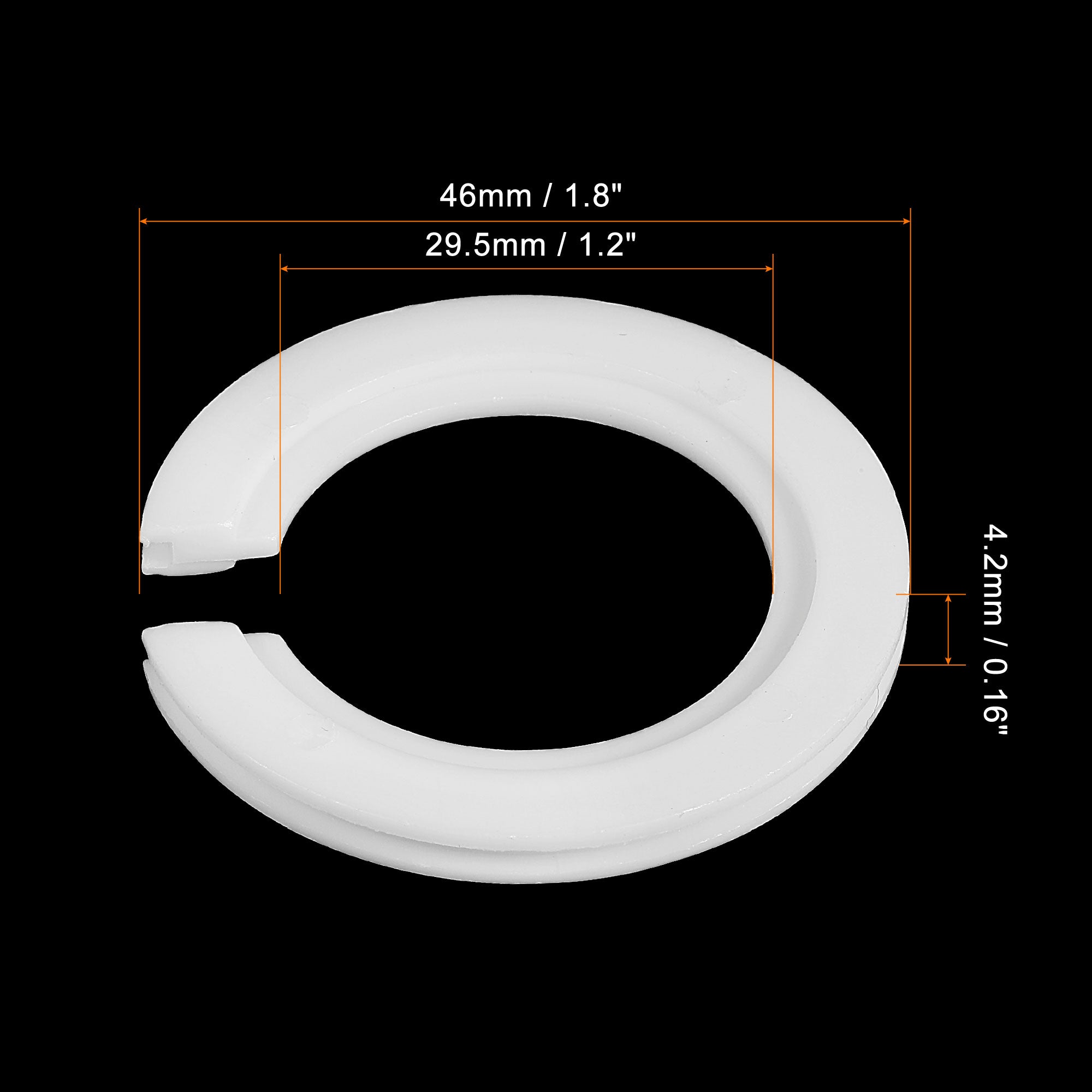 Uxcell Lamp Shade Reducing Ring E27 to E14 Holder Adapter Ring Converter for Light Fixtures， White 15pcs