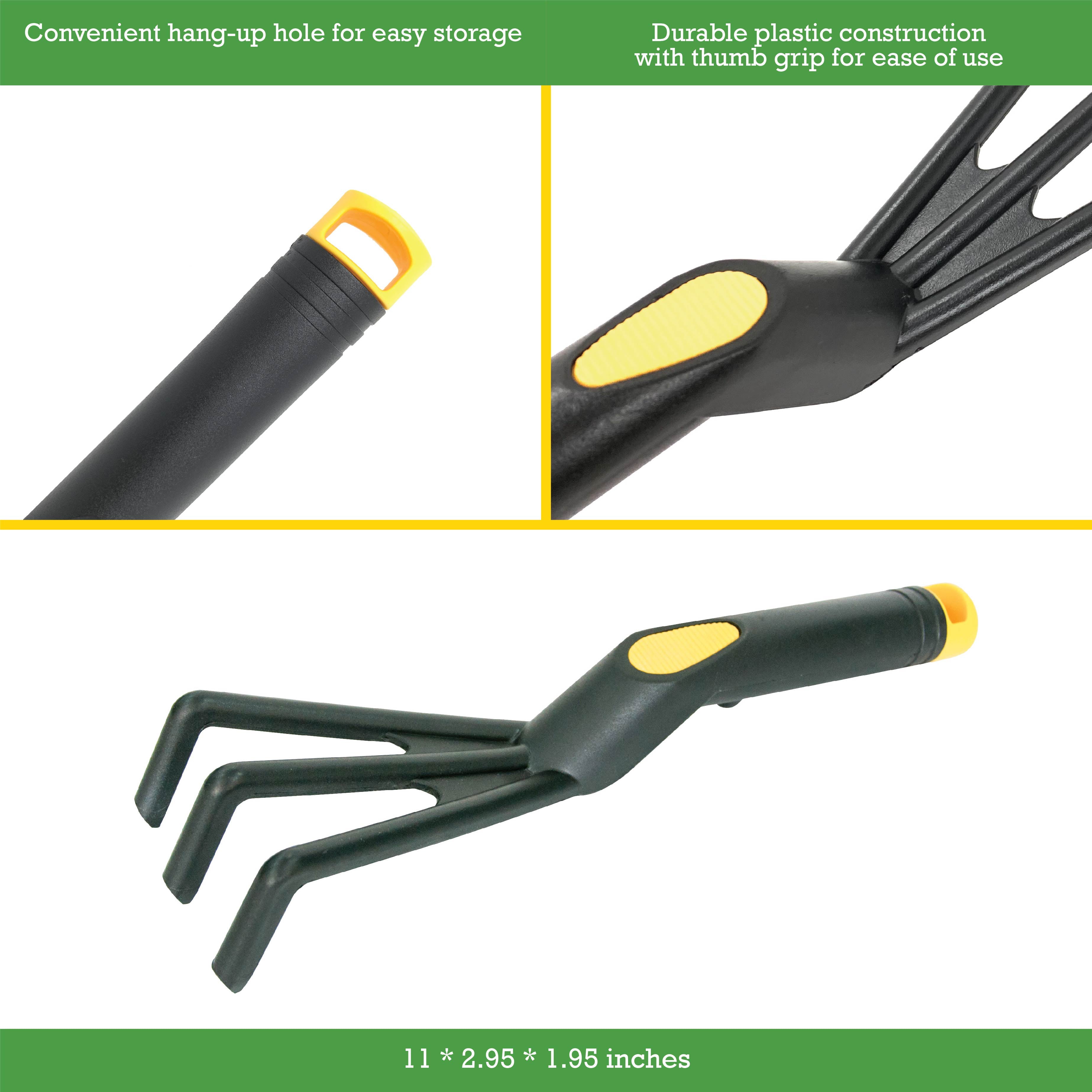 Expert Gardener Black & Yellow Plastic Cultivator