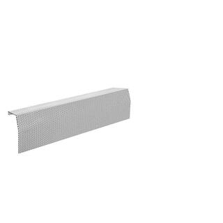 Baseboarders Premium Series 2 ft. Galvanized Steel Easy Slip-On Baseboard Heater Cover in White BB001-24