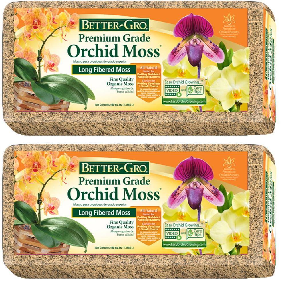 Better-Gro 18 cu. ft. Premium Grade Orchid Moss (2-Pack) 50455