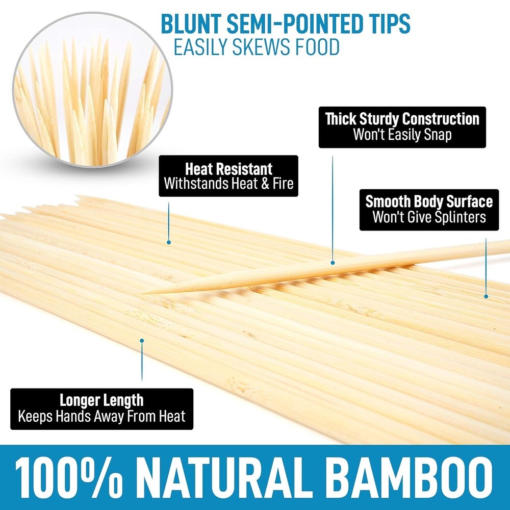 Zulay Kitchen Authentic Bamboo Marshmallow Smores Sticks