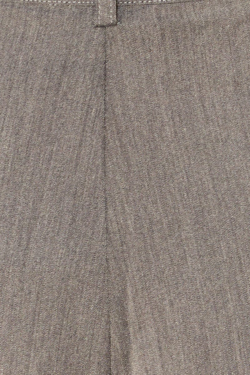 Grey Tailored Pant High Waist