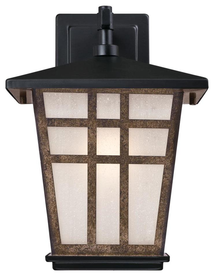 Westinghouse 6358200 Rollins 1 Light 13 quotTall Outdoor Wall Sconce   Craftsman   Outdoor Wall Lights And Sconces   by Buildcom  Houzz