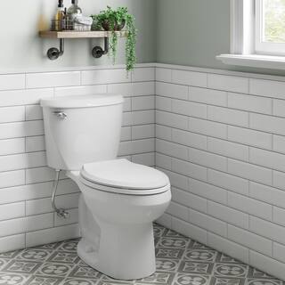 American Standard Reliant 2-piece 1.28 GPF Single Flush Elongated Toilet in White Seat Included 773CA101.020