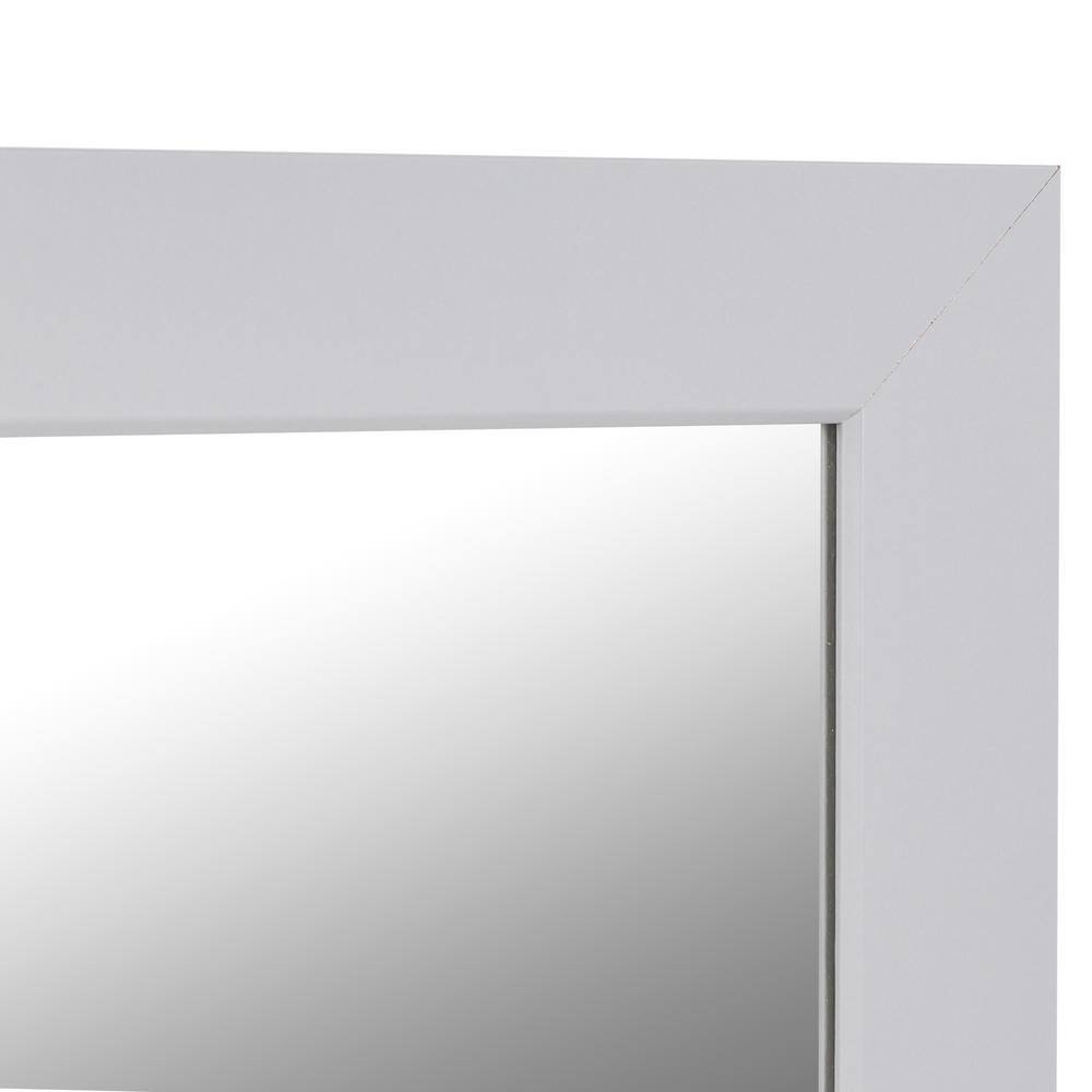 Home Decorators Collection 26.25 in. W x 32 in. H Rectangular Framed Wall Bathroom Vanity Mirror in Pearl Gray WM26-PG