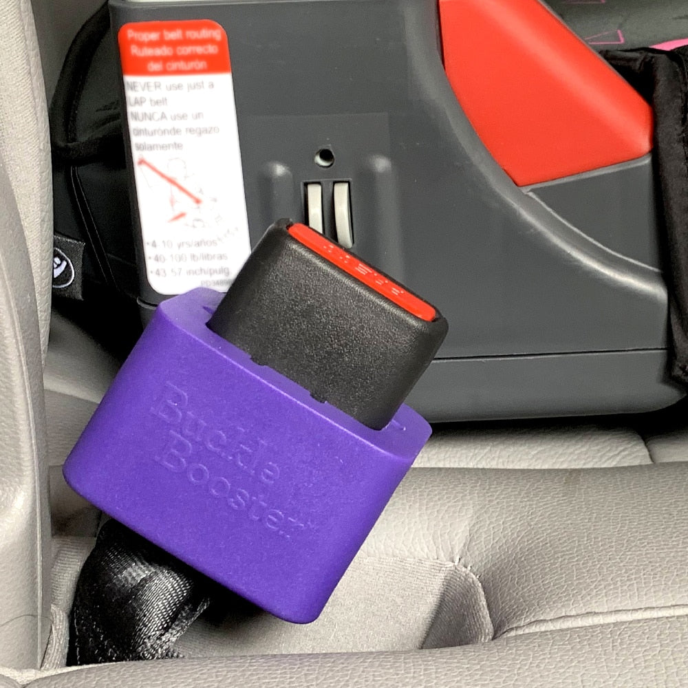 Buckle Booster 3-Pack for Seat Belts Stands Your Receptacle Up for Easy Reach - No More Floppy Buckle