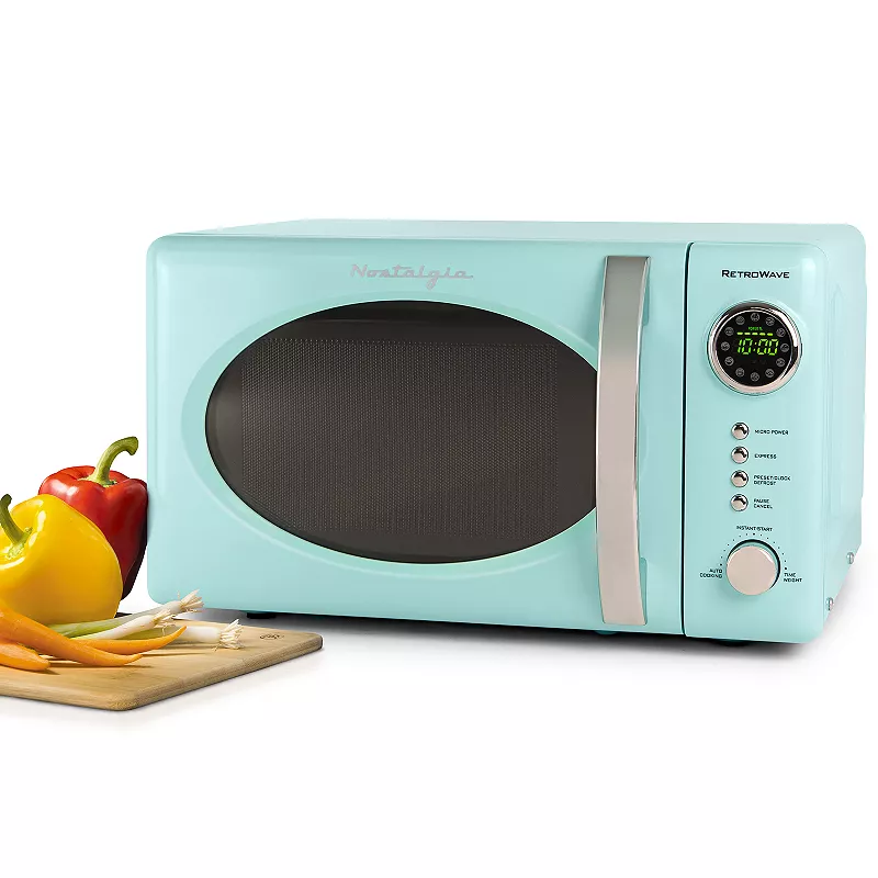 Nostalgia Electrics Retro 700-Watt Countertop Microwave Oven