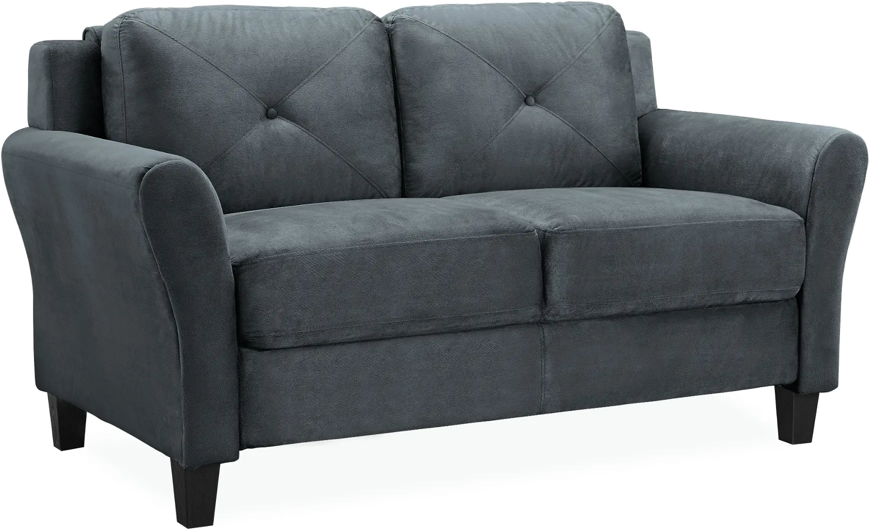 Harvard Dark Gray Loveseat