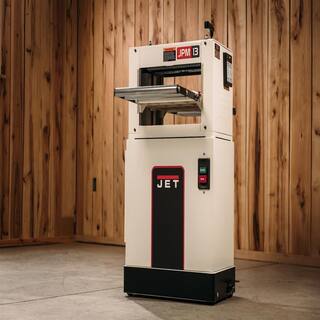 Jet 115230-Volt JPM-13CS 1.5 HP 13 in. Woodworking CS Planer and Molder Combination Machine with Closed Stand 708524