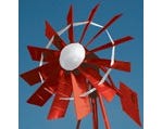 Outdoor Water Solutions 20 Foot Powder Coated Windmill Red/White PCW0006