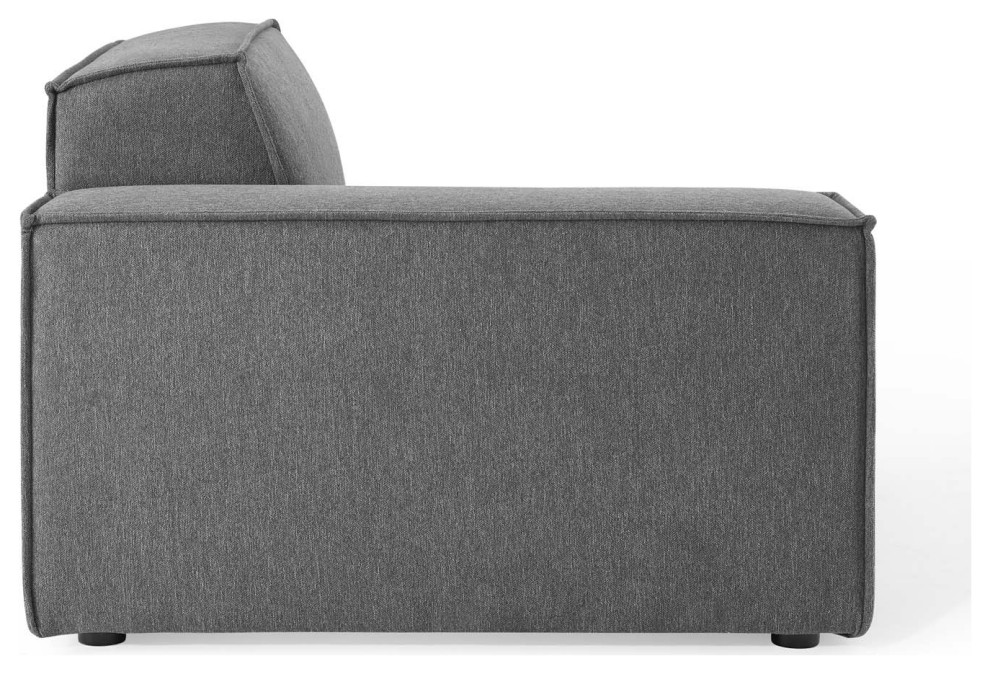 Sectional Sofa Set  Fabric  Dark Grey Gray  Modern  Living Lounge Hospitality   Modern   Sectional Sofas   by House Bound  Houzz