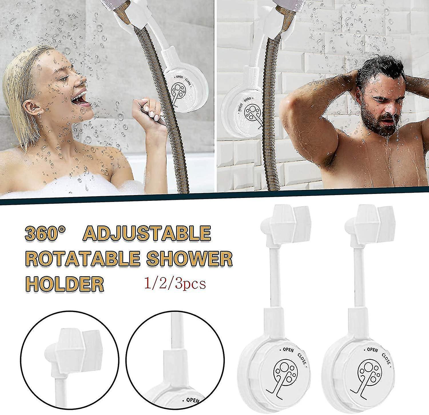 2-piece Handheld Shower Head Bracket， Universal Adjustable Shower Bracket