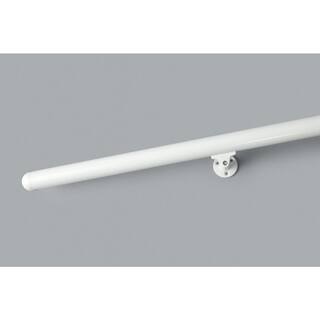 Dolle Prova White Aluminum 79 in. Long Handrail Kit 86343