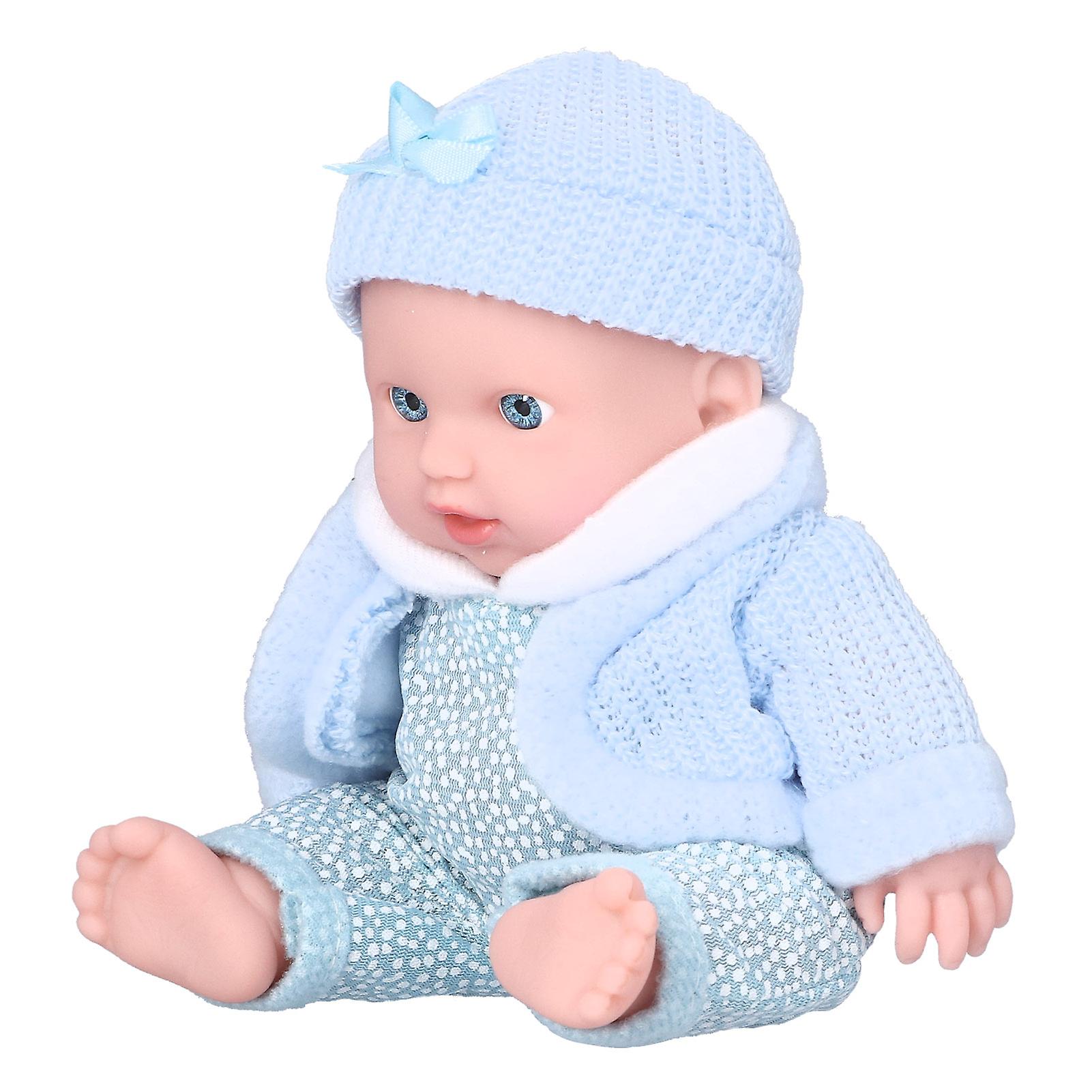 8 Inch Light Skintone Baby Simulation Doll Play House Fashion Reborn Baby Doll Toys(q8g-001 )