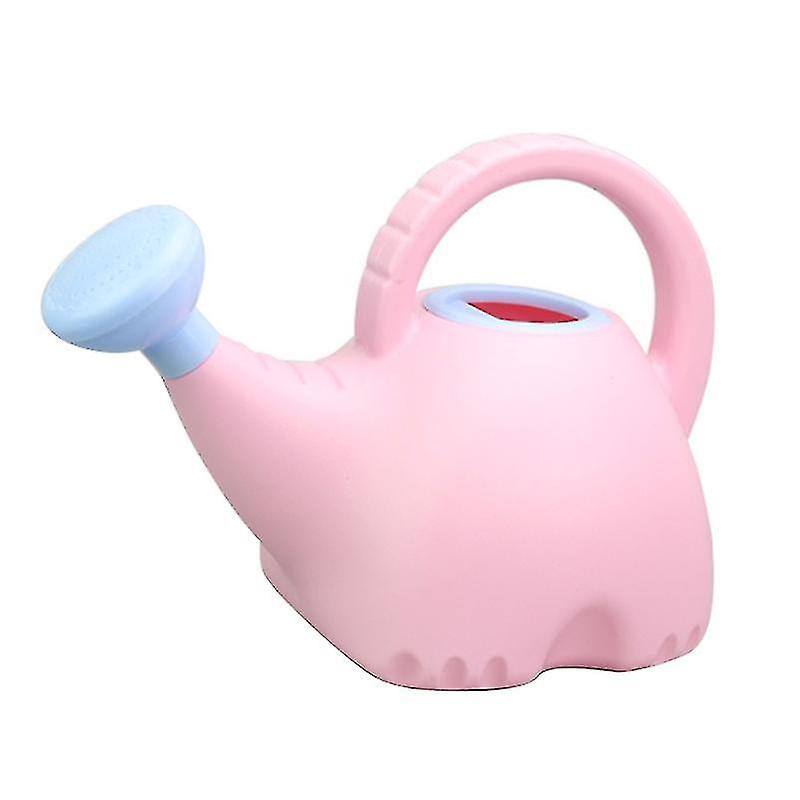 Cute Elephant Watering Can Indoor Outdoor Garden Plants Lightweight Kids Toy 0.4 Gallon With Shower Head Sprinkler Flower Pot