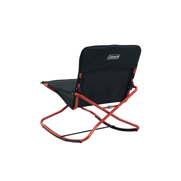 Coleman Cross Rocker Outdoor Portable Chair Black