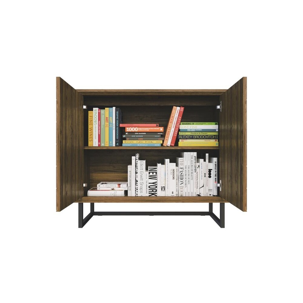 Nikolas 39 inch Wood Storage Accent Cabinet with Adjustable Shelf