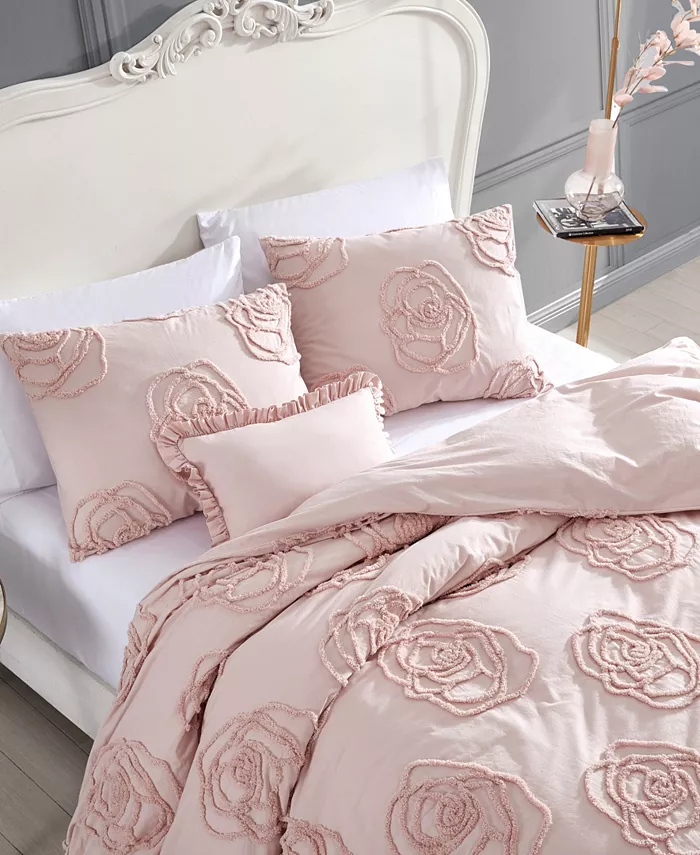 Betsey Johnson Rambling Rose 3-Pc. Duvet Cover Set， Twin