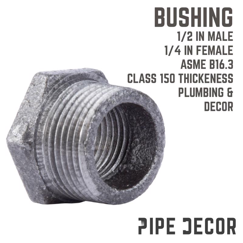 HEX BUSHING BLK 3/4X1/2