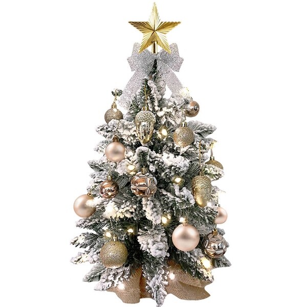 Tabletop Christmas Decoration，Artificial Christmas Tree with Lights