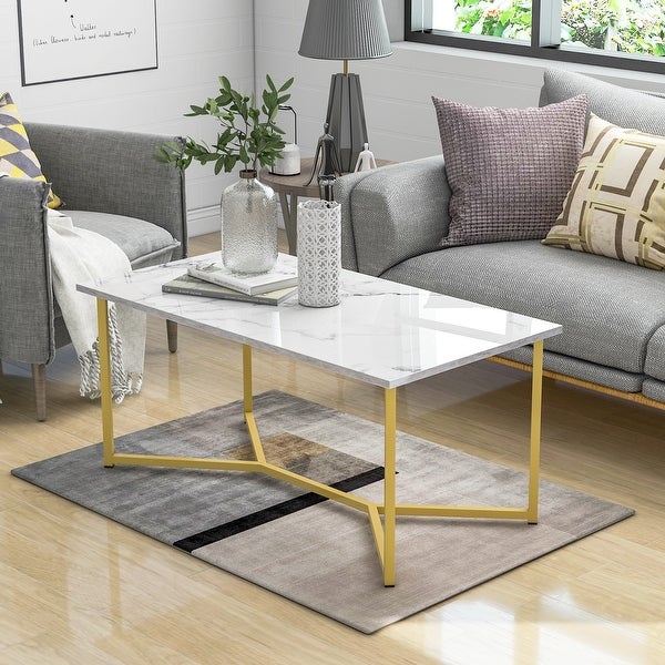 Modern Rectangle Wooden Coffee Table