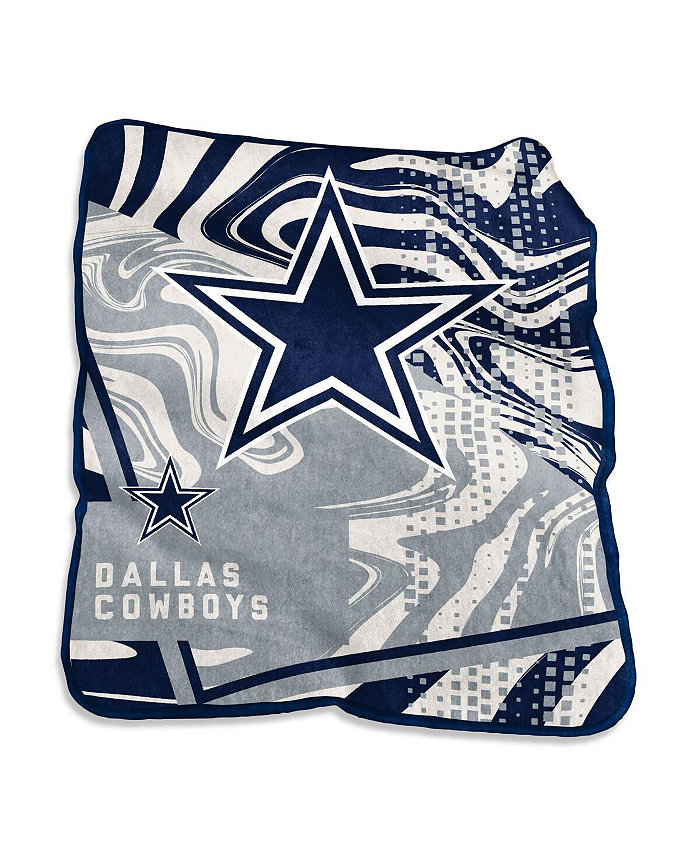 Logo Brands Dallas Cowboys 50 x 60 Swirl Raschel Throw Blanket