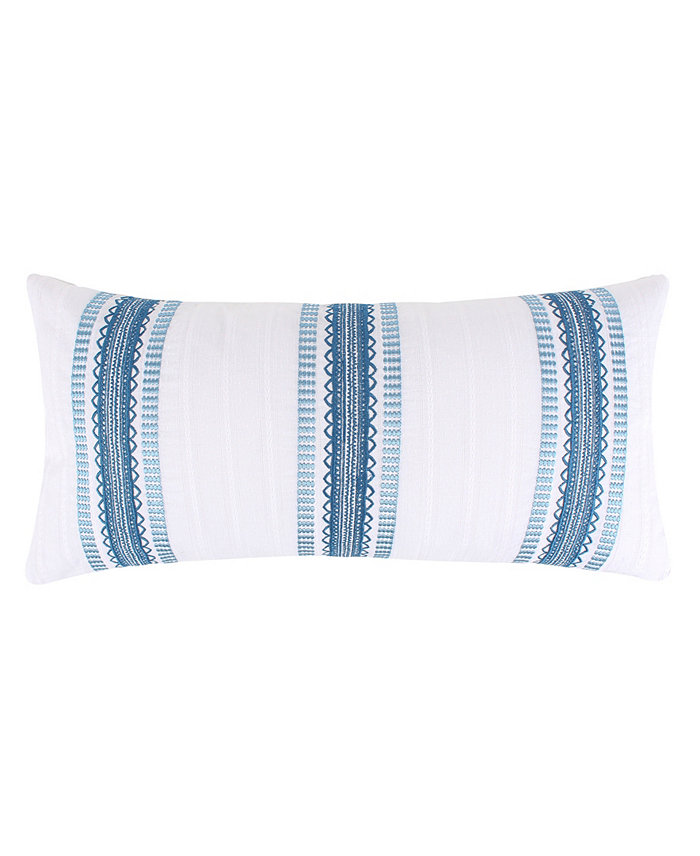 Levtex Riella Embroidered Decorative Pillow， 24