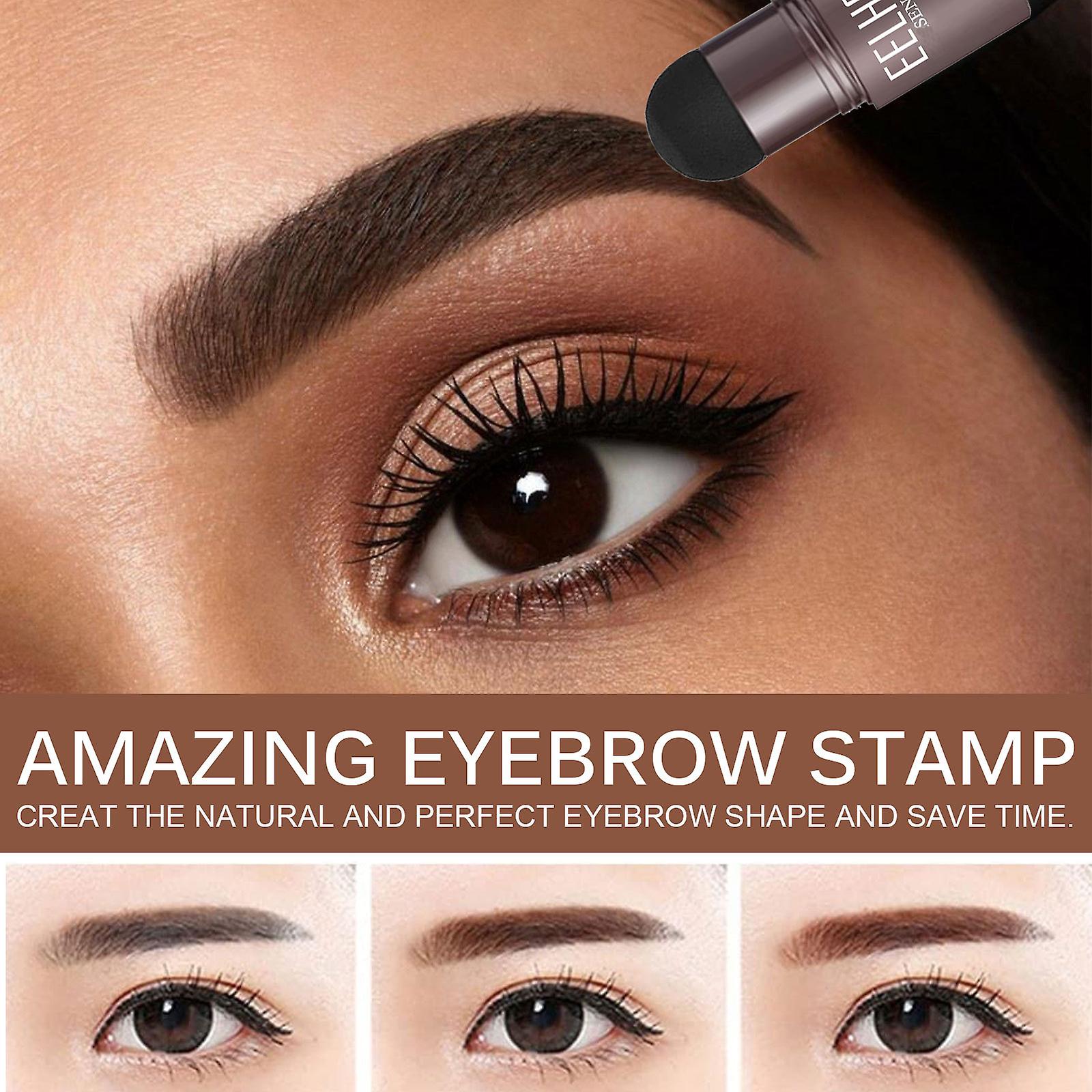 Eyebrow Print Set: Stamp Thrush Filling Waterproof Non-peeling Eyebrow Hairline Shadow Define The Brow Shape