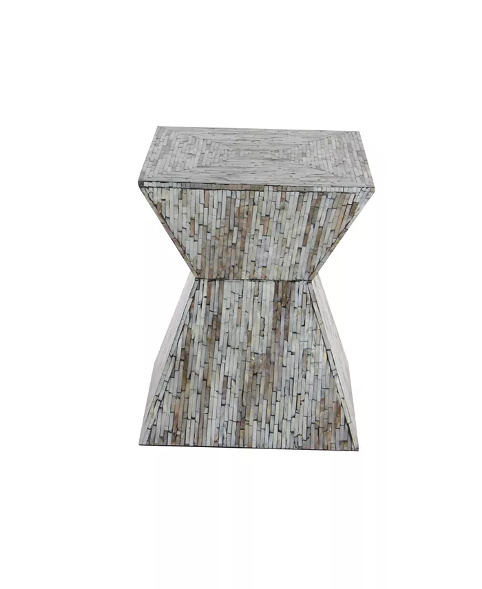 Rosemary Lane Multi Mussel Shells and Contemporary Accent Table