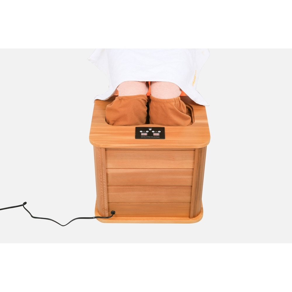 Portable Dry Heated Infrared Hemlock Foot Spa and Sauna