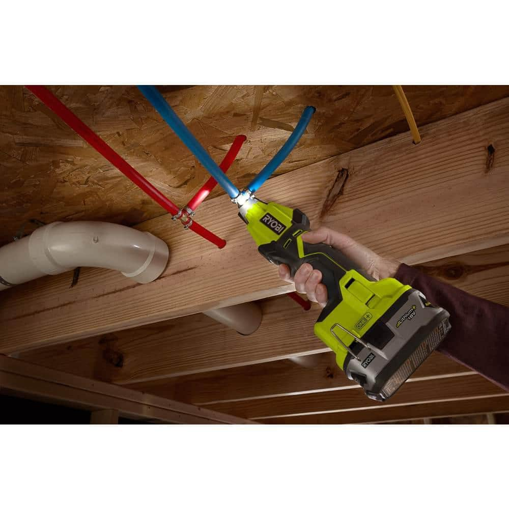 RYOBI ONE+ 18V Lithium-Ion Cordless PEX Tubing Clamp Tool (Tool Only) P660